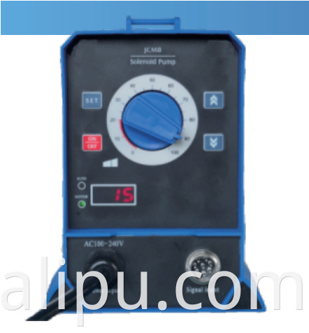 Solenoid metering pump manual control